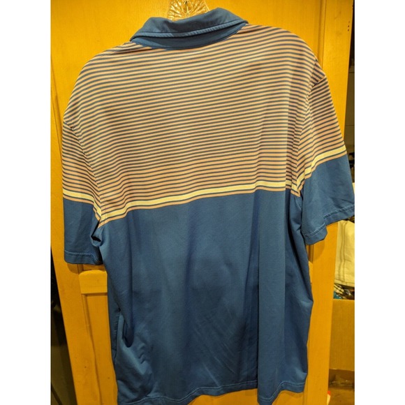 VINEYARD VINES‎ Performance GOLF Shirt Blue / PINK Striped Large - Picture 4 of 5